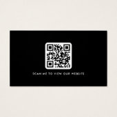 Logo site web médias sociaux QR carte de visite no (Dos)