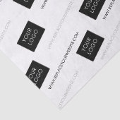 Logo Sjabloon Business Company Packaging White Tissuepapier (Detail)