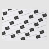 Logo Sjabloon Business Company Packaging White Tissuepapier (Voorkant)