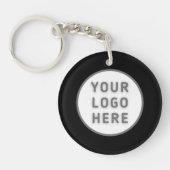 Logo Sjabloon Business Probability Simple Black Ac Sleutelhanger (Voorkant)