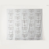 Logo Slogan Zakelijk Bedrijfsmerk Pattern Brown Wandkleed (Voorkant (horizontaal))