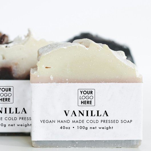 Logo Soap Belly Band Sjabloon Productlabel Wrap Uitnodigingen Wikkel