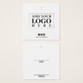 Logo Social Media Professional Hang Tag (Devant & derrière)