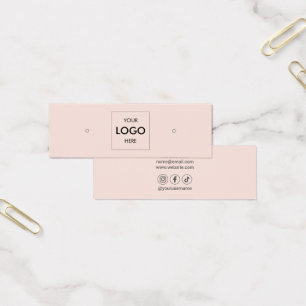 Logo sociale media die beeldscherm verdienen mini visitekaartjes