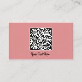 Logo Sociale media Gold QR Code Gold Roos Visitekaartje (Achterkant)