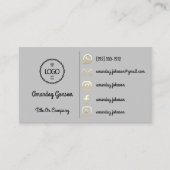 Logo sociale media Gold QR-code Gold YouTubes Visitekaartje (Voorkant)