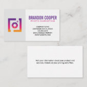 Logo sociale medicameraShutter Visitekaartje (Voorkant / Achterkant)