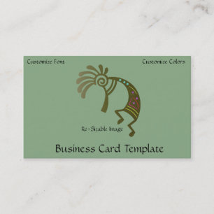 Logo Sothwestern Carte de visite Kokopelli