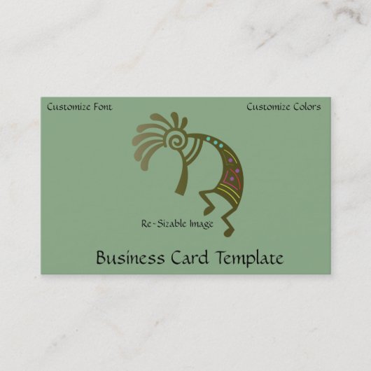 Logo Sothwestern Carte de visite Kokopelli (Devant)