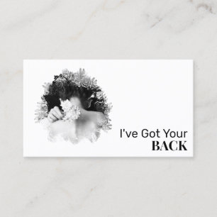 *~* Logo Spa QR Chiropractor Massage Foto Visitekaartje