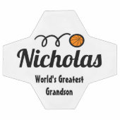Logo sportif de basket-ball mignon nom personnalis (Plat)
