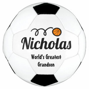 Logo sportif de basket-ball mignon nom personnalis