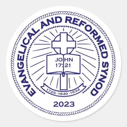 Logo sticker, blad van 20 ronde sticker (Voorkant)