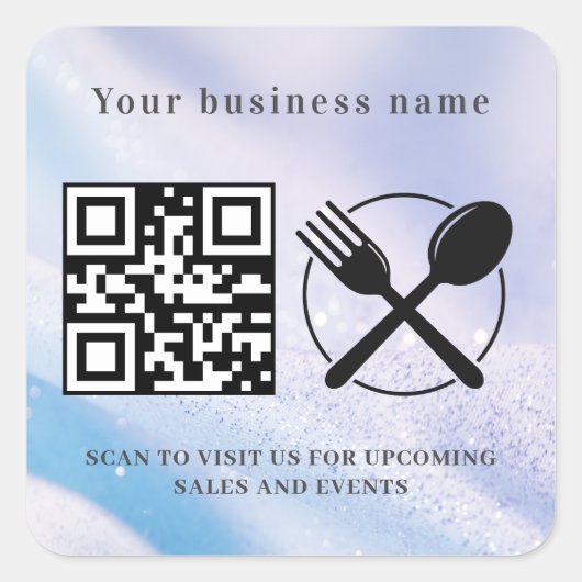 Logo sticker voor luxe restaurant (Voorkant)