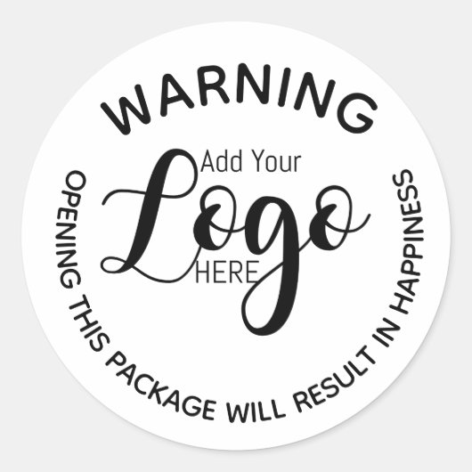 Logo sticker waarschuwingsgeluk (Voorkant)