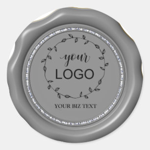 *~* LOGO Stickers de sceau de cire en acier rond e