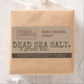 Logo  stijl zeep Sjabloon verpakking Etiket (Insitu)