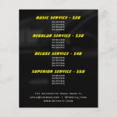 Logo-stijlsnelheidsmeter Flyer (Achterkant)