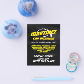 Logo-stijlsnelheidsmeter Flyer (Enkel)