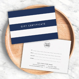 Logo Strepen & Kleur naar keuze Cadeaubon