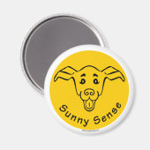Logo Sunny Sense avec magnets de chiens (Recto/Verso)