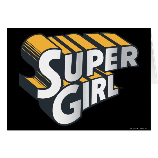 Logo Supergirl Silver et Orange (Devant horizontal)