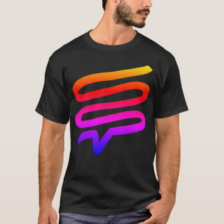 Logo t-shirt voor regenbooggradiënt Telepath