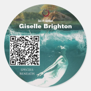 Logo Taupe Auteur Promotiemateriaal Ronde Sticker