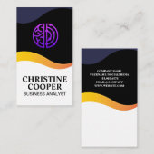 Logo Tech Brain | Carte de visite de conception de (Devant / Derrière)