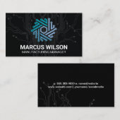 Logo Tech Modern | Carte de visite de carte de cir (Devant / Derrière)