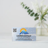 Logo technique du panneau solaire | Carte de visit (Debout devant)