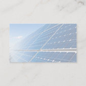 Logo technique du panneau solaire | Carte de visit (Dos)
