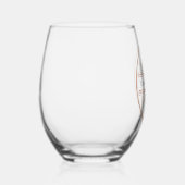 Logo & Tekst Aangepaste Wijn Glas (Rechts)