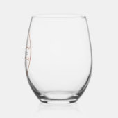 Logo & Tekst Aangepaste Wijn Glas (Links)