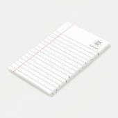 Logo Tekst Business Lined School Notitieboek Papie Post-it® Notes (Schuin)