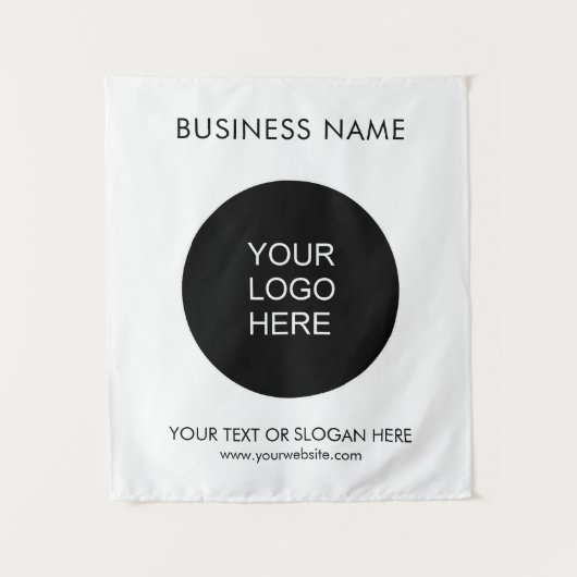  Logo tekst ontwerp tapijtachtergrond Wandkleed (Voorkant)