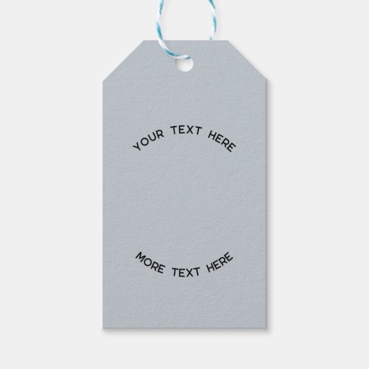 Logo Tekst QR Code Blue Business Prijs of Cadeaulabel (Voorkant)