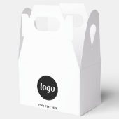 Logo Tekst QR Code Promotionele Zakelijke Verpakki Bedankdoosjes (Geopend)