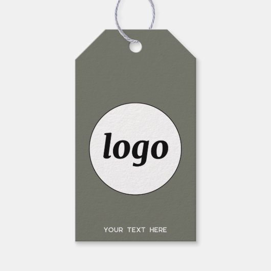 Logo Tekst Zakelijk Groen Product Prijs Label Labe Cadeaulabel (Voorkant)