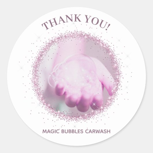 *~* LOGO TÉLÉCHARGER PHOTO MERCI Étiquette de scea (Devant)