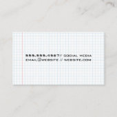 Logo thuisarchitect | Raster papier | Bouw Visitekaartje (Achterkant)