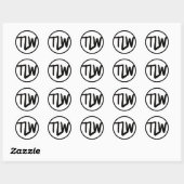 Logo TLW autocollant brillant (Feuille)