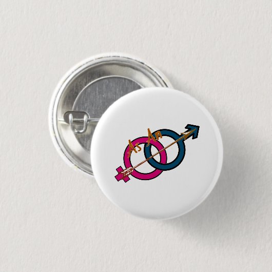 logo-toets 'As a Arrow' Ronde Button 3,2 Cm (Voorkant /achterkant)