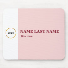 Logo Toevoegen Eenvoudige Blush Roze Naam Titel