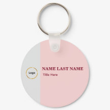 Logo Toevoegen Eenvoudige Blush Roze Naam Titel