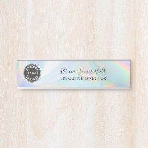Logo toevoegen Holografisch Executive Manager Deurbordje