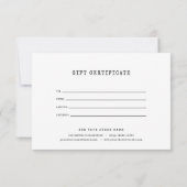 Logo toevoegen Script en typemachine cadeaubewijs (Achterkant)