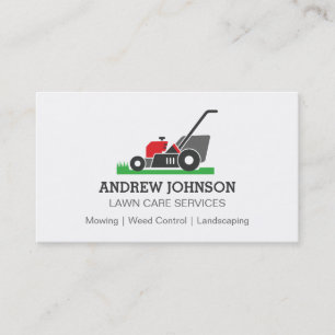 Logo tondeuse à gazon, Carte de visite pour entrep