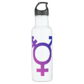 Logo transgendersymbool waterfles (Voorkant)