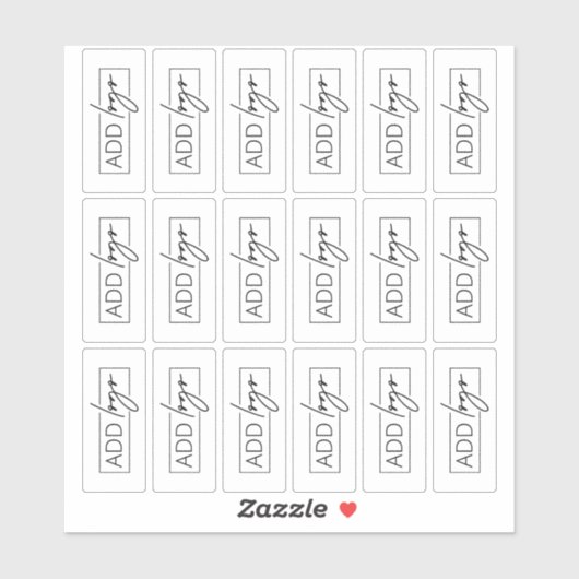 Logo translucide Étiquette de produit Rectangle mi (Feuille)